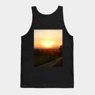 Sunset over Vosges Mountains Tank Top